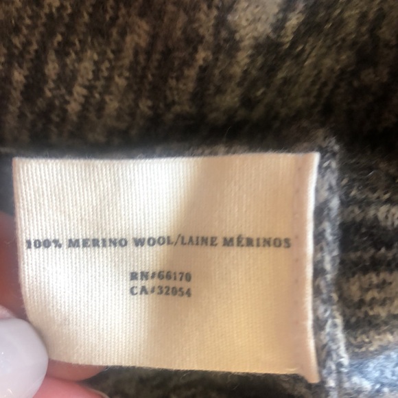 Anthropologie 💯%wool skirt marled snap closures pockets good condition - Picture 8 of 14